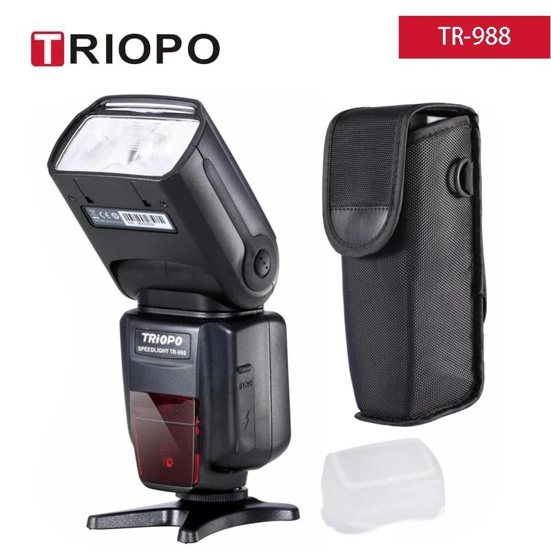 Вспышка TRIOPO TR-988 TTL для профессиональных вспышек Canon Nikon Studio Speedlite с высокоскоростной синхронизацией* d5300 d200 d3400 d3100 DSLR-камер