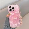 Милый Розовый Бант Любовь Цепочка Ремешок 3D Волна Чехол Для Infinix Note 50 Pro 30 40 GT 30 Pro Hot 50 Pro 40i 30 Play Smart 9 8 Чехол Силикон