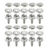 30Pcs/10Set Marine Grade Snaps Fastener Stainless Steel Snaps Buttons 15mm Snap Kits For Boat Cover Sewing Leather Canvas