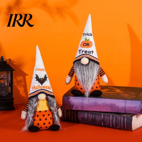 Halloween Themed Decorations Gnome Decor, Rudolph Faceless Doll Figurine for Shelf Table, Spooky Realistic Ornaments Cute Ornament Party