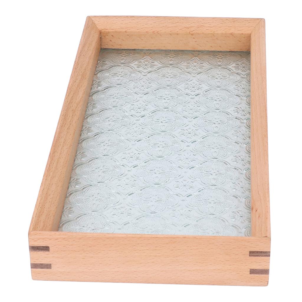 Поднос для ванны Бук Нежный вид Устойчивый к давлению Универсальный поднос для ванны для вина, кофе, чая