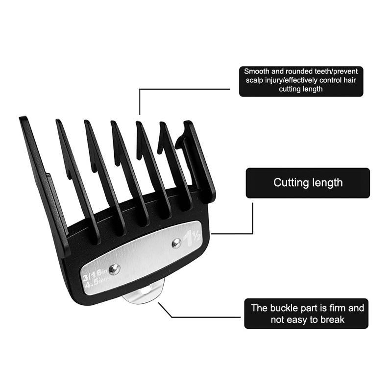 2Pcs Hair Clipper Limit Comb Guide Limit Comb Trimmer Guards Attachment Universal