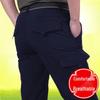 Men's Lightweight Quick-Dry Waterproof Cargo Hiking Pants, Multi-Pocket, Loose, Summer Windbreaker.