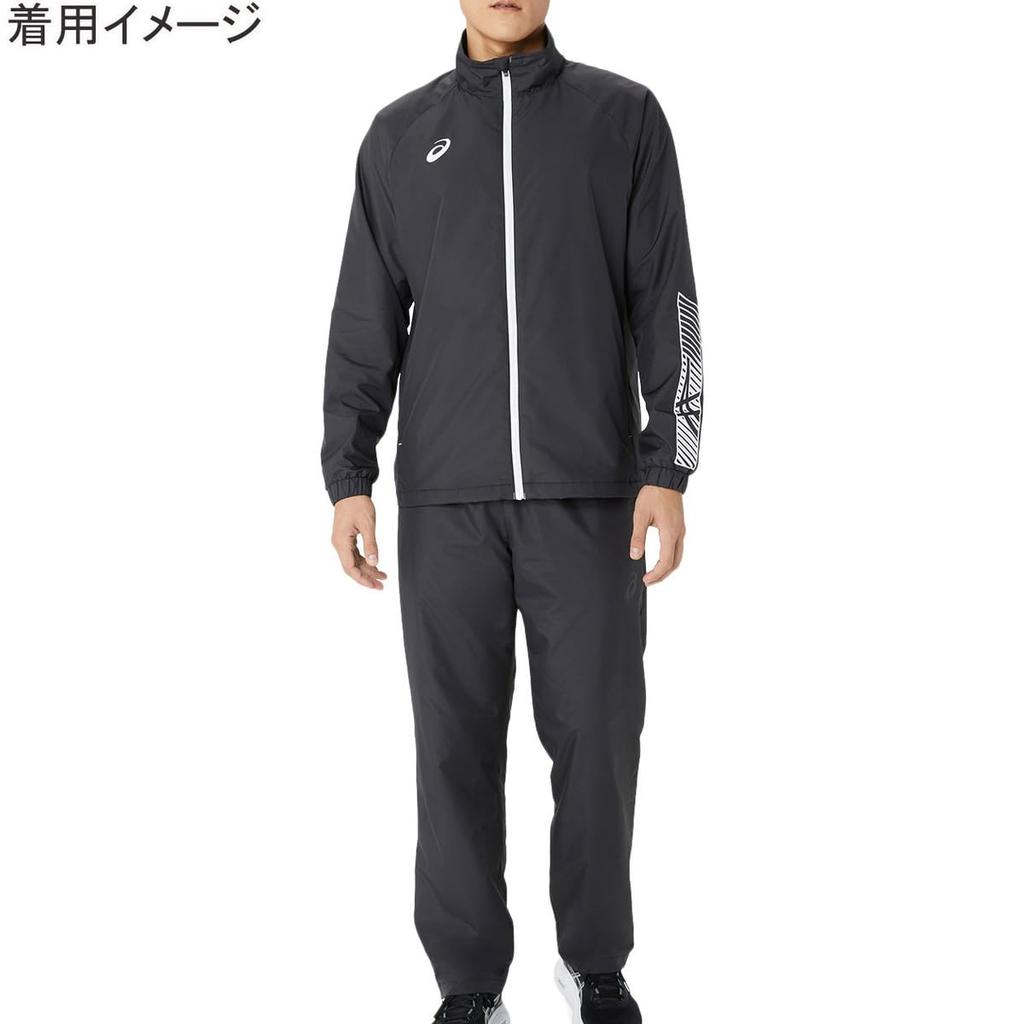 Training Wear Tricot Breaker Jacket 2031E745 Performance Black X Brilliant White M [ASICS] Men's