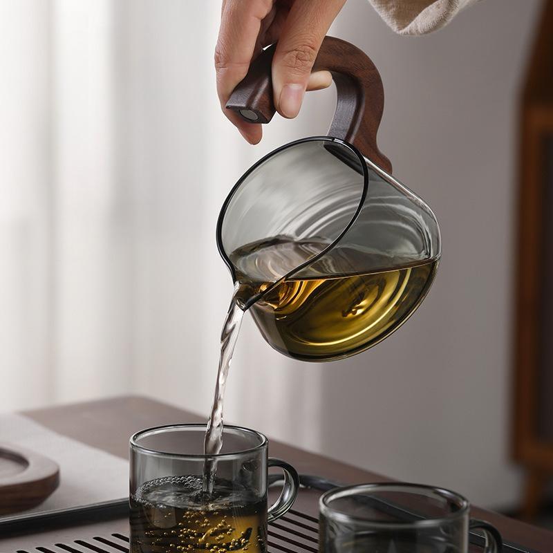 Ленивый стеклянный чайник Автоматическая плавающая чашка Чайный набор Фильтр Набор с магнитной присоской Принадлежности для дома и офиса