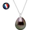 Necklace - - Tahitian Cultured Pearl A+ - 9-10 Mm - White Gold - 42 Cm