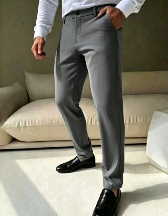 Новые мужские брюки в стиле business casual прямые брюки для работы и на каждый день универсальные однотонные брюки мужской опт