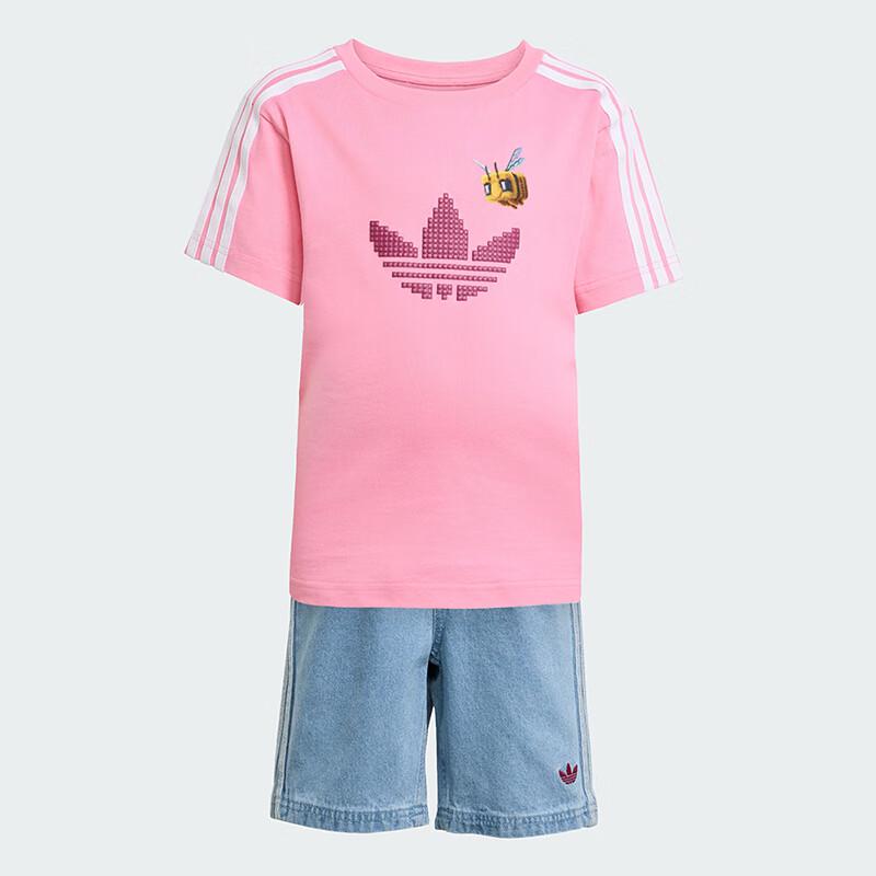 adidas Детский спортивный комплект с коротким рукавом Minecraft Trefoil