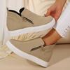 Women 2025 New Outdoor Winter Ladies Shoes Side Zipper Casual Solid Sports Ankle Boots Comfortable Shoes for Women