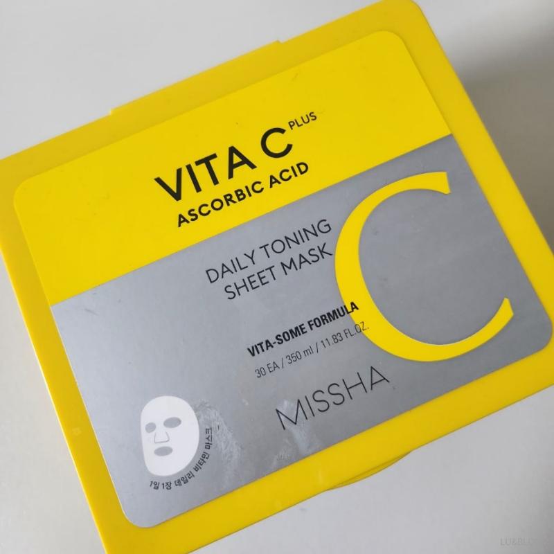 MISSHA Ежедневная тонизирующая тканевая маска Vita C Plus, 30 шт. (+Бесплатный подарок)