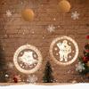 Christmas Lights 3D Hanging Lights Room Decoration Modeling Bedroom Holiday Decoration Window Snowman