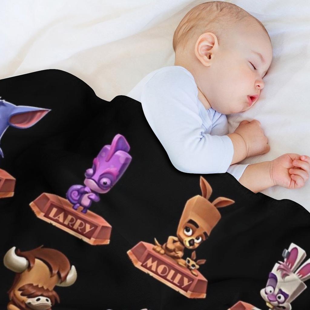 People Call Me Zooba Battle Arena Royale Characters N 02 Zoo Gift For Fans Throw Blanket Soft Plaid Retros Blankets