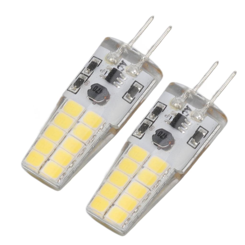 2 шт. G4 светодиодная лампа 12 В 2 Вт белый свет энергосберегающая светодиодная лампа для офиса, зала, бара, дома