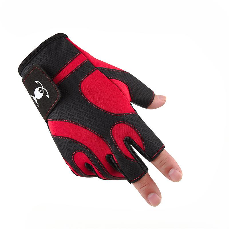 Новые перчатки для рыбалки Luya с тремя пальцами, мужские, нескользящие, износостойкие, для рыбалки на открытом воздухе, снаряжение, перчатки для рыбалки на лету и со скал