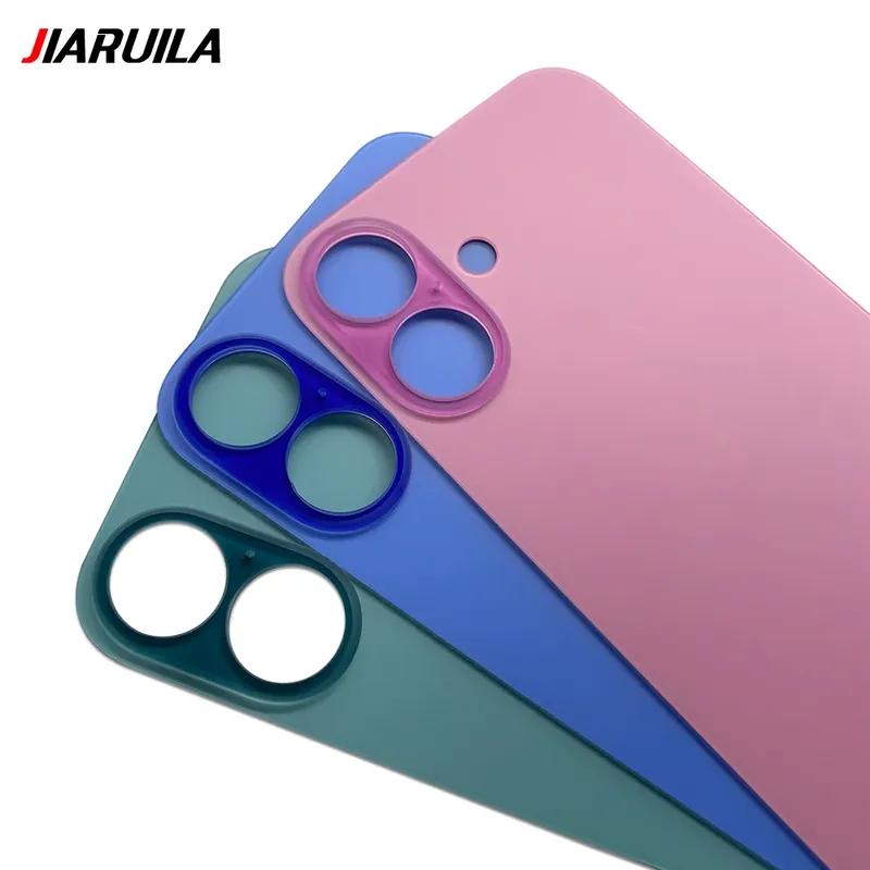 Задняя крышка корпуса аккумулятора с большим отверстием для iPhone 16 / 16 Plus Запасная часть для ремонта