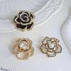 Exquisite Butterfly & Rose Camellia Brooch - Elegant Flower Corsage for Women's Suit Coats