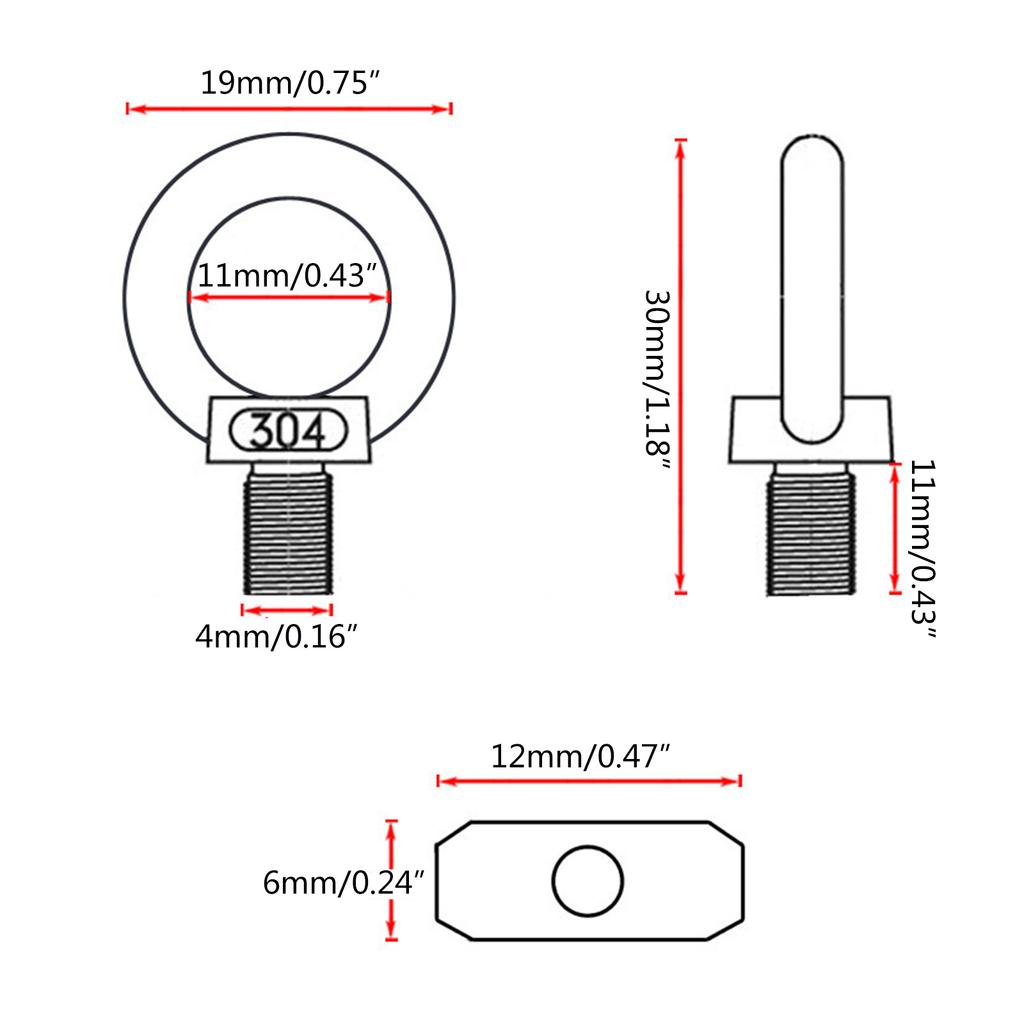 Awning Rail Stoppers 6mm Awning Stops Accessories Equipment Campervan Camping Tent Motorhome Awning Rails Hooks