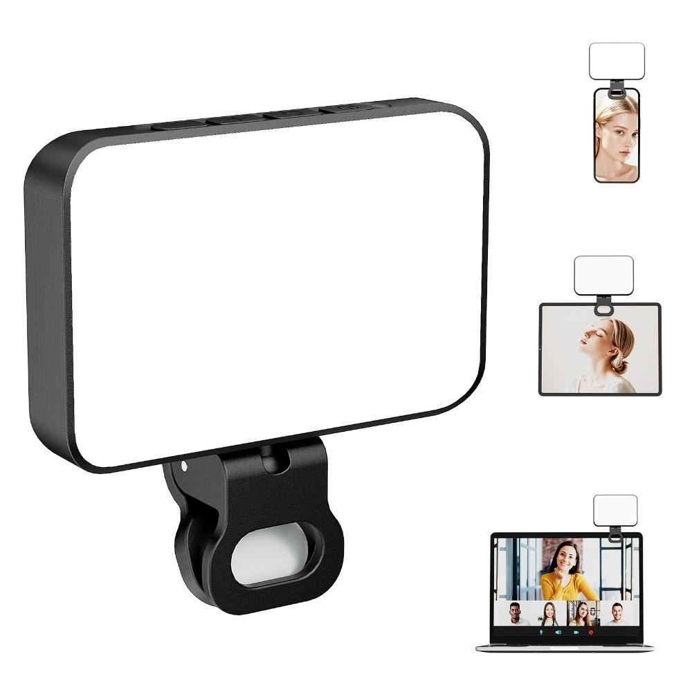 USB Rechargeable LED Fill Light 3 Modes Mini Selfie Light LED Selfie Light For Phone Laptop Tablet