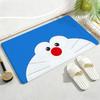 Kwaii Anime D-DoraemonS Floor Mat Soft Thickened Flannel Door Mat Non-Slip Living Room Rug Home Decor