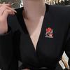 Цветок Брошь-Булавка на День Памяти Памятная Посвященная Солдату Износостойкая Антикоррозийная Патриотическая Булавка на Лацкан