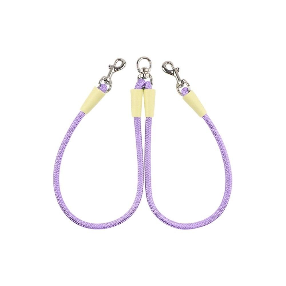 Durable 2 Dogs Pet Leash Nylon Extended Pet Leash Belt 2 in 1 Dual-Headed Leash Walking Two Dogs