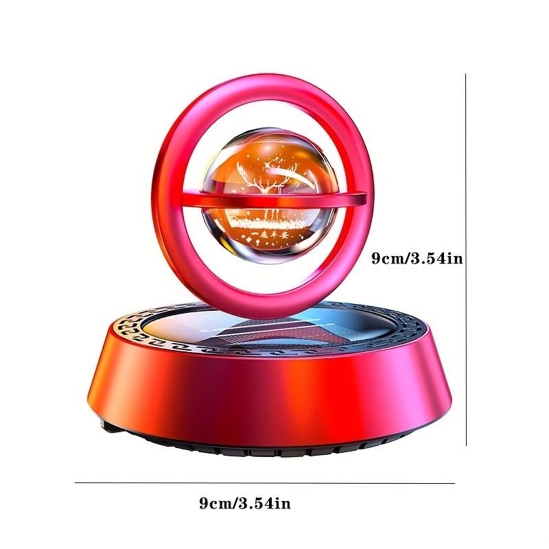 Вращающийся автомобильный освежитель воздуха на солнечной батарее с натуральным древесным ароматизатором - не требует зарядки