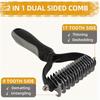Pet Grooming Kit 8-Piece Blue Comb and Scissors Set for Dogs and Cats