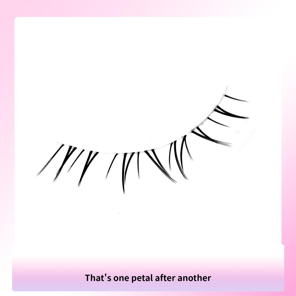 Lower Lashes Natural Invisible Clear Stem Lightweight Comfortable Suitable for Various Makeup Styles