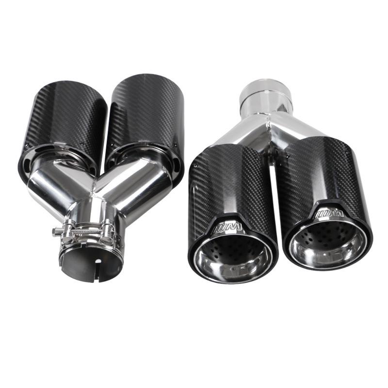BMW Двойной карбоновый глушитель выхлопной трубы 63 мм