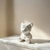 Многоугольная статуэтка медведя, Ручная роспись, 3D-печатное украшение, Полигональная геометрическая скульптура в скандинавском стиле, для гостиной, рабочего стола, домашнего декора
