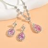 Rhinestone Women's Jewelry Set Droplet Necklace Wedding Banquet Gift  Anniversary Gift