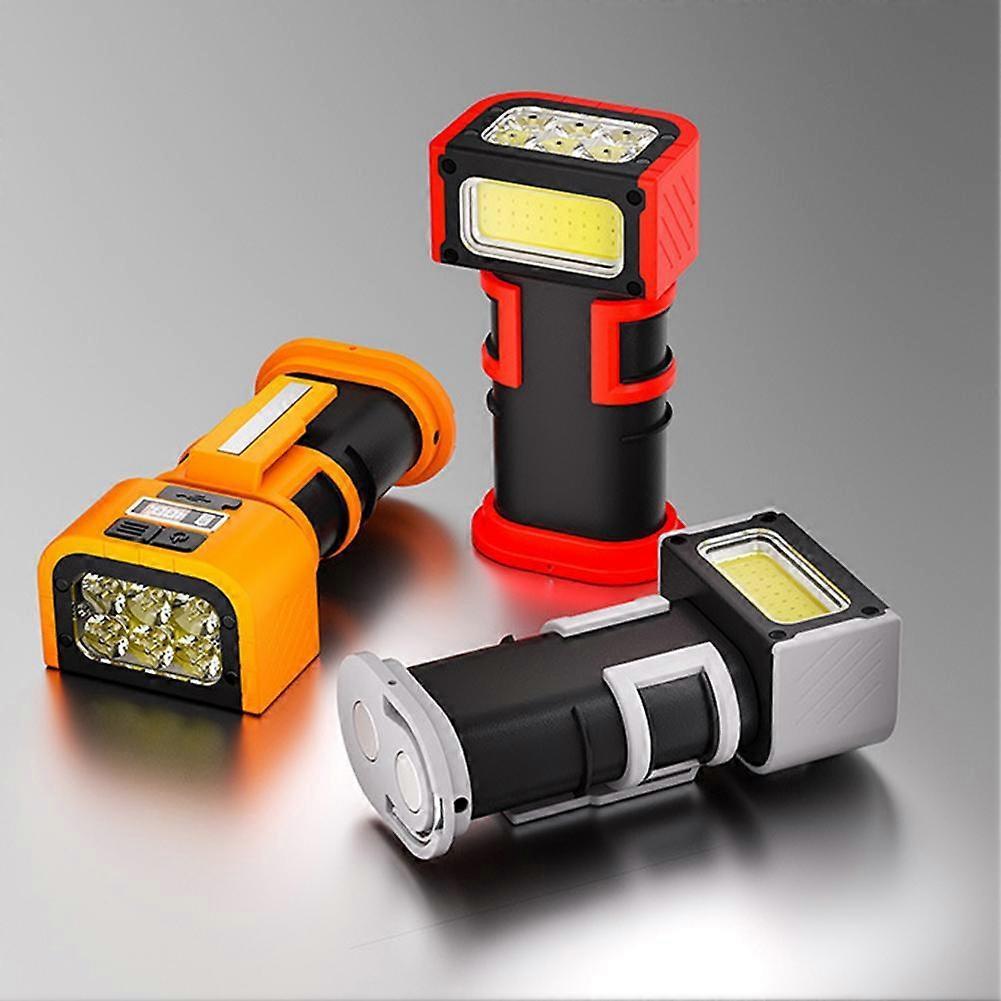 Magnetic Auto Repair Work Light Rechargable Digital Battery Indicator