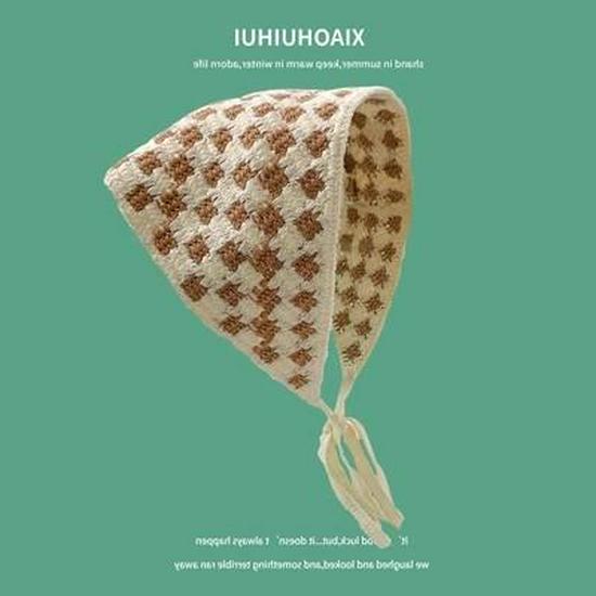 Винтажный французский вязаный крючком платок на голову для женщин - Художественная летняя повязка на волосы