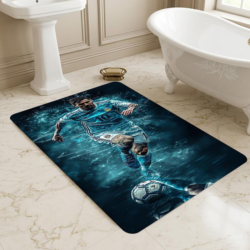 Soccer Player Living Room Nonslip Area Rug Soft Carpet For Bedroom Game Playroom Sofa Office Home Decor Doormat Christmas Gift C926290