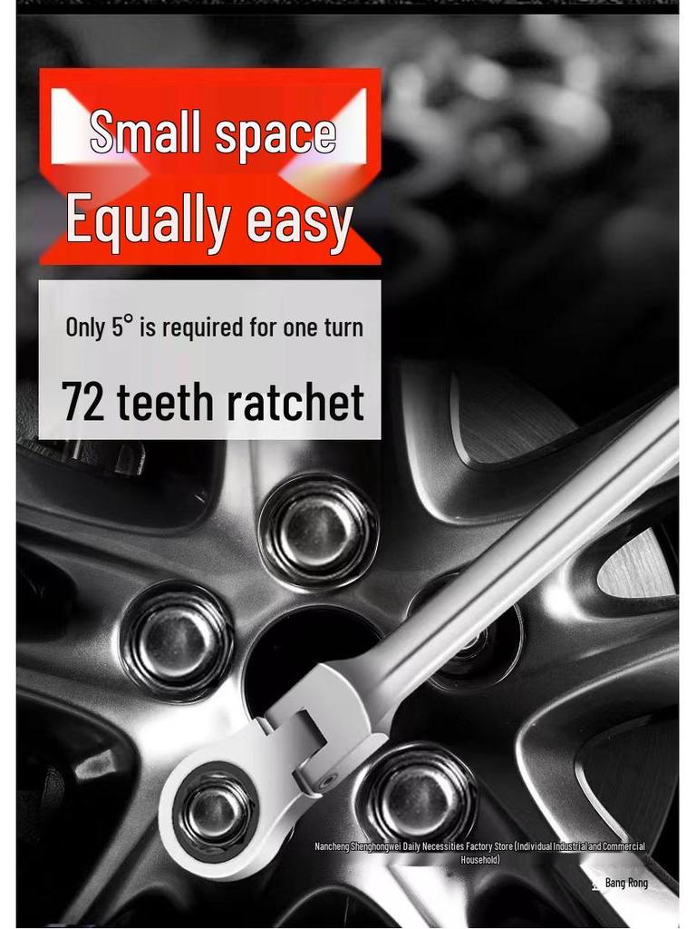 Набор регулируемых трещоточных ключей с холщовой подвесной сумкой