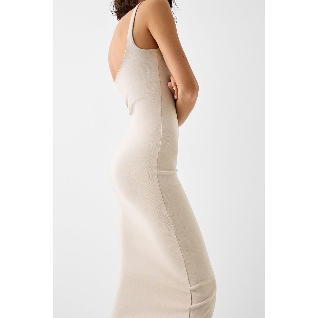 Strappy Square Neck Midi Dress