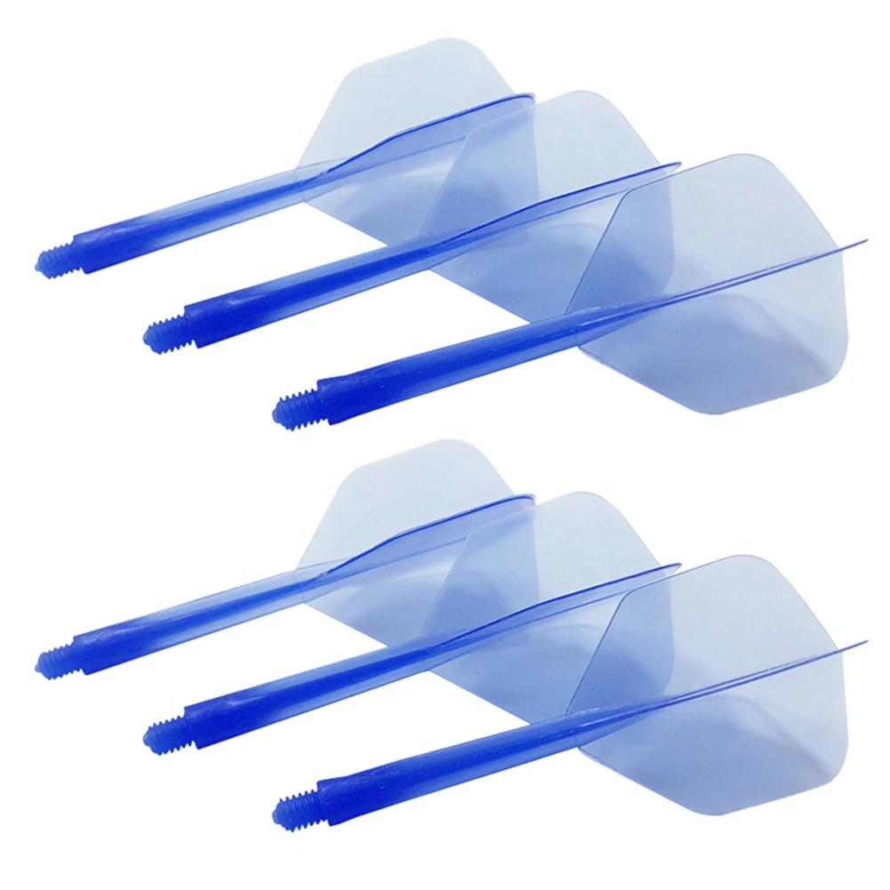 6/3Pcs 2BA Integrated Dart Flights Shaft Anti-Fall Professional Transparent Plastic Flights and Shafts Dart Accessories Kit