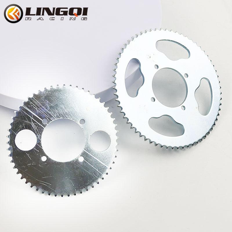 LINGQI Pit Dirt Bike Motorcycle T8F Front Rear Chian Sprocket 36T 54T 64T Teeth ATV Chain Gear Plate for Mini Pocket Bike Moto