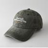 New vintage washed distressed embroidered letter baseball cap for men and women, suitable for couples, casual and versatile sun-shading duckbill hat