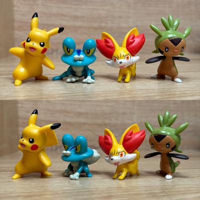 Игрушки Фигурки Покемонов Пикачу Феннекин Чиспин Фроки Модель Карманный Монстр Маленькая Фигурка Детский Подарок