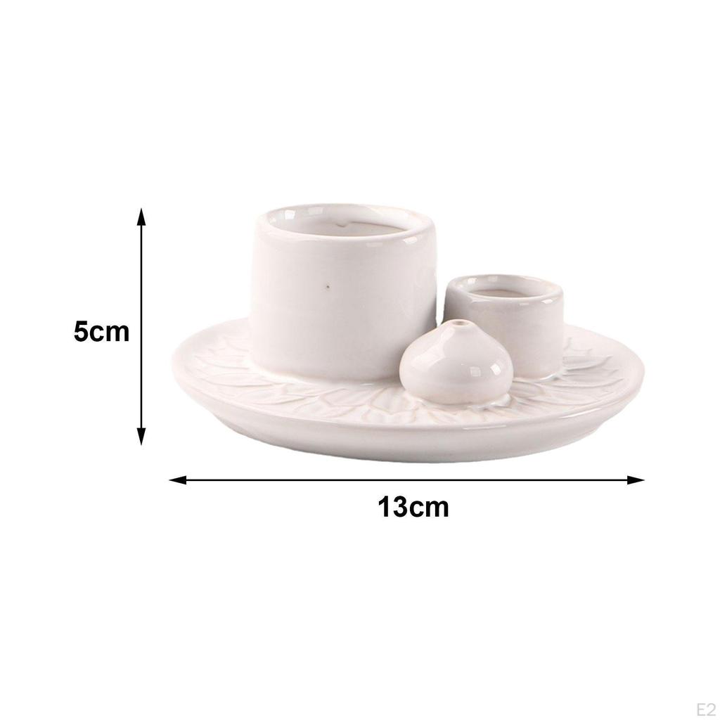 4 в 1 подсвечник и благовония 13x5 см. Универсальная горелка Palo Santo. Чаша для горения шалфея для чтения,