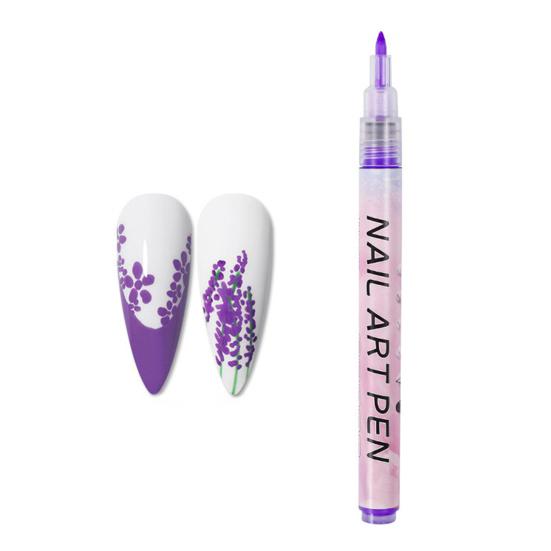 Набор ручек для нейл-арта 12 цветов, гелевая ручка-лайнер для рисования, водостойкая, быстросохнущая, DIY маркер для ногтей, гелевый карандаш для граффити и точек для дома и салона