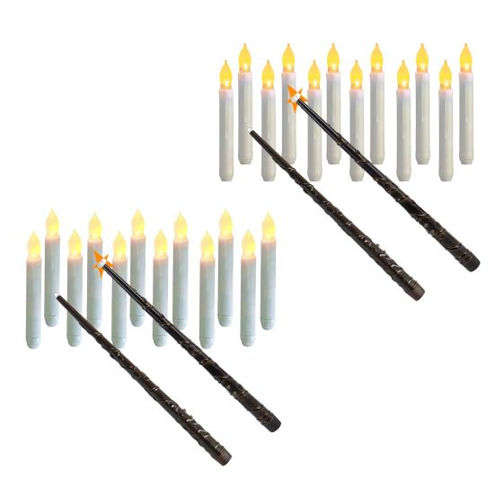 12 шт. Подвесные свечи, беспламенные плавающие свечи с дистанционным управлением, работающие от батареек