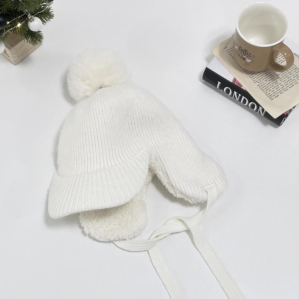 Women's and Men's Daily Angora Pom-pom Earflap Hat