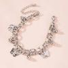 Butterfly Bracelet Woman Layered Girl Bracelets Tassel Clavicle Chain Lady Party European Zinc Alloy Collares Tous Woman