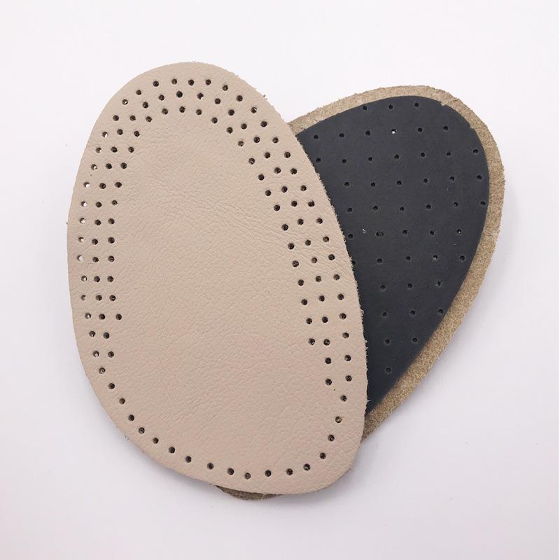 1 пара передней полуподушки из натуральной кожи для защиты ног, противоизносная подкладка половинного размера, передняя полуподушка из коровьей кожи, устойчивая к запаху и дышащая для мужчин и женщин