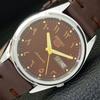 ВОССТАНОВЛЕННЫЕ ВИНТАЖНЫЕ МУЖСКИЕ ЧАСЫ SEIKO 5 AUTOMATIC JAPAN С КОРИЧНЕВЫМ ЦИФЕРБЛАТОМ a435148-2 R122-a435148