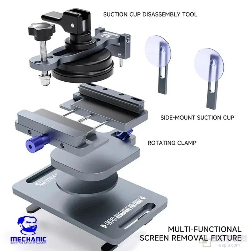 MECHANIC CP8 Screen Removal Fixture Multi-Functional 360 Degree Rotation LCD Back Glass Removal for Mobile Phone