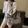 Sweet Harajuku Aesthetic Handbag Large Capacity Korean Style Floral Tote Bag Cloth Underarm Drawstring Shoulder Bag Streetwear