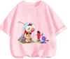 2026 New Arrival Kids T Shirt PIKMIN Lovely Round Neck Design Casual Leisure Clothes For Boys And Girls